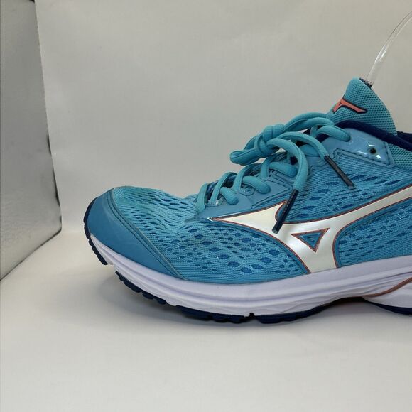 Mizuno Wave Rider 22 Women’s 8 Blue Aqua Teal Running Shoes Lightweight Sneaker - Picture 8 of 16